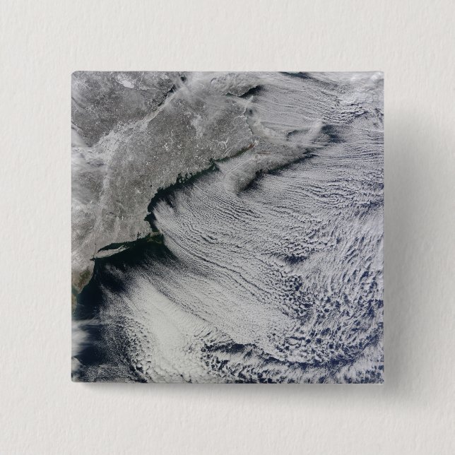 Clouds across the skies of the North Atlantic Pinback Button (Front)