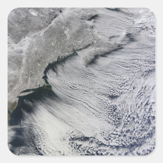 Clouds across the skies of the North Atlantic Square Sticker (Front)