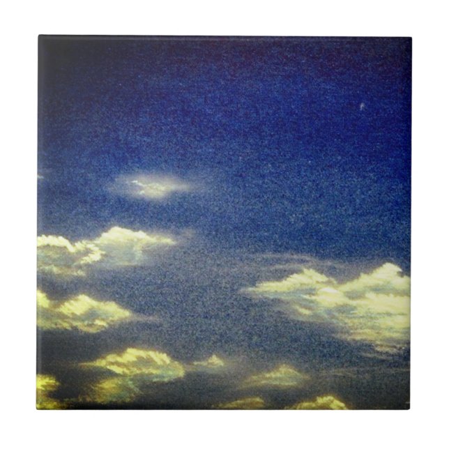 Clouds and Blue Skies Ceramic Tile (Front)
