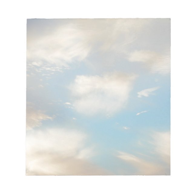 Clouds and Blue Sky Notepad (Front)