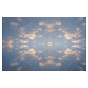 Clouds and blue sky photo fabric