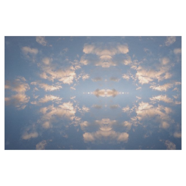 Clouds and blue sky photo fabric (Yard)