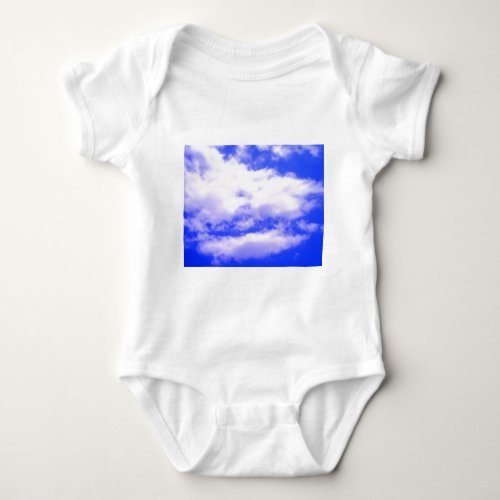 Clouds and Clear Blue Sky Baby Bodysuit