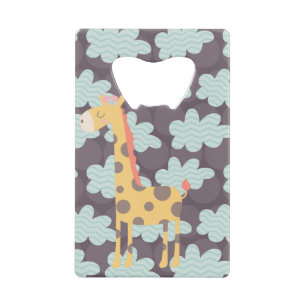 Clouds and Giraffes Credit Card Bottle Opener