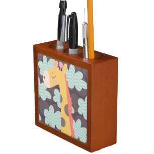 Clouds and Giraffes Desk Organizer