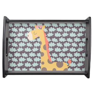 Clouds and Giraffes Serving Tray
