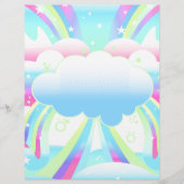 clouds and rainbow sky paper (Front)