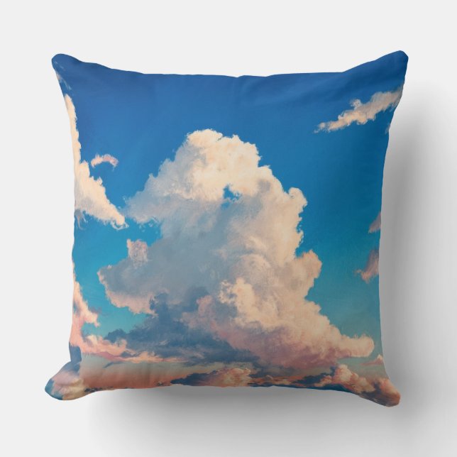 Clouds and Sky Throw Pillow (Front)
