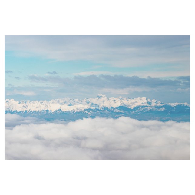 Clouds and snowy mountain Triglav Gallery Wrap (Front)