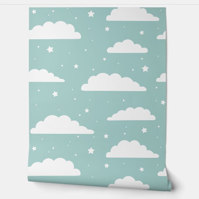Clouds and stars wallpaper  (Unrolling)