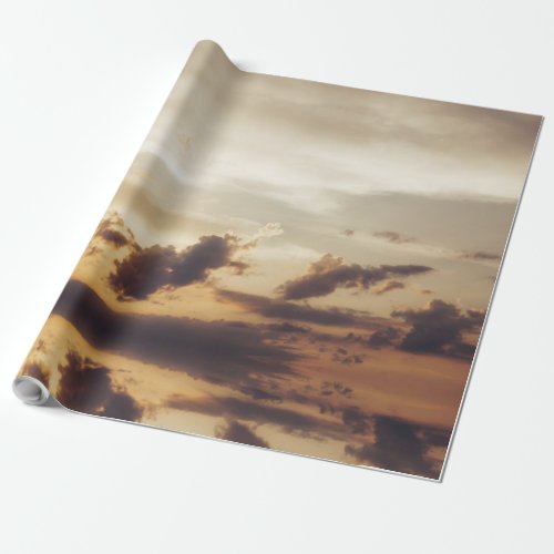 Clouds and Sun during Sunset Wrapping Paper