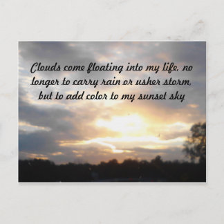 Clouds and Sun Postcard