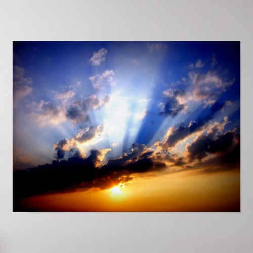 Clouds and Sunshine Poster