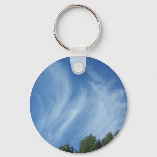 Clouds and trees keychain (Front)