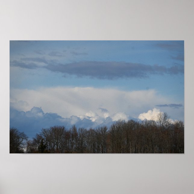 Clouds and Trees Poster (Front)