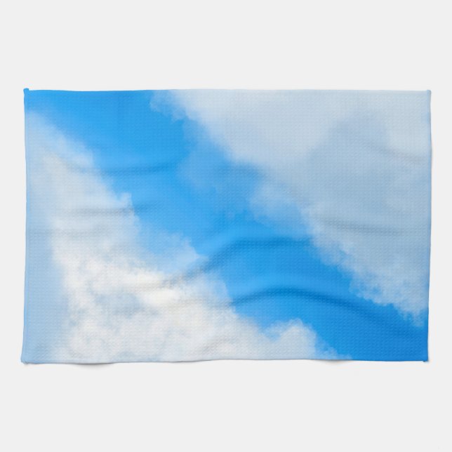 Clouds Apart - Blue Kitchen Towel (Horizontal)
