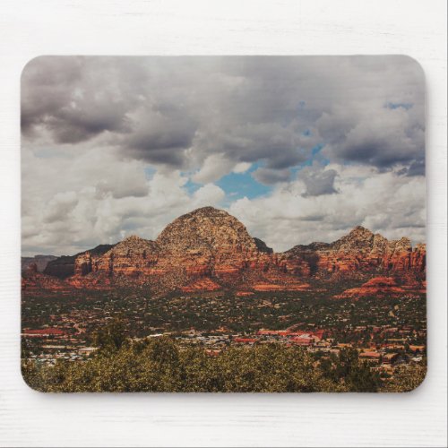 Clouds as they roll into Sedona Mouse Pad
