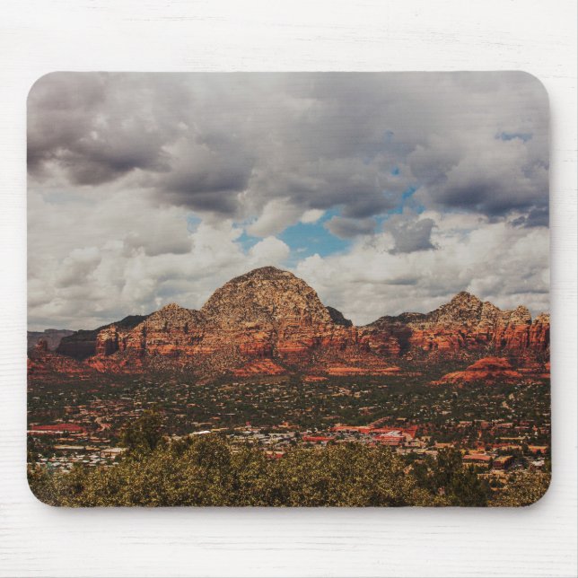 Clouds as they roll into Sedona Mouse Pad (Front)