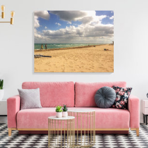 Clouds at Hollywood Beach Canvas Print