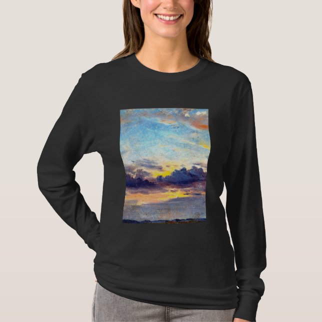 Clouds at Sunset John Constable Romanticism Landsc T-Shirt (Front)