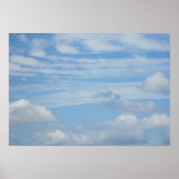 Clouds At The Beach Poster by lifethroughalens at Zazzle