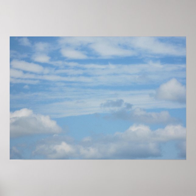 Clouds at the Beach Poster (Front)