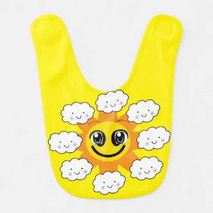Clouds Baby Bib