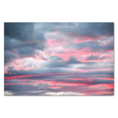 Clouds Beautiful Pink White Blue Sky Tissue Paper