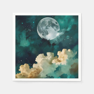 Clouds Beneath the Moon Napkins