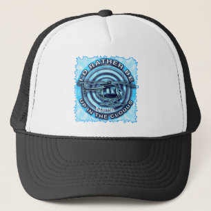 Clouds Blue Helicopter hat