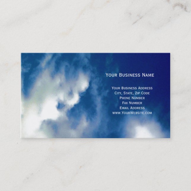 Clouds & Blue Sky Business Cards (Front)