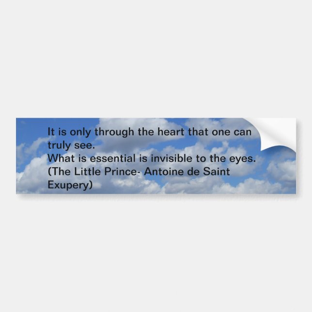 Clouds Bumper Sticker (Front)