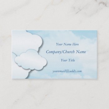Clouds Business Card by capturedbyKC at Zazzle