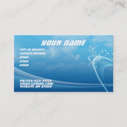 Customizable Clouds Business card