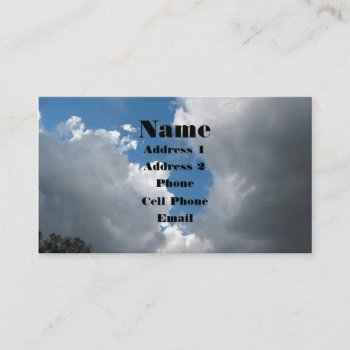 Clouds Business Card by DonnaGrayson_Photos at Zazzle