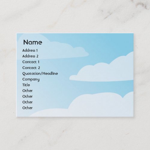 Clouds - Chubby Business Cards