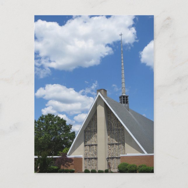 Clouds & Church Postcard (Front)