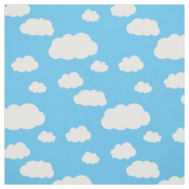Clouds Cute Baby Nursery Kids Sky Fabric (Swatch)