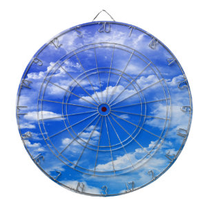 Clouds Dartboard With Darts