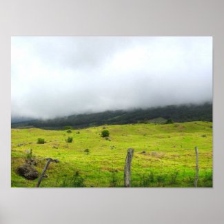 Clouds descending on pastureland Upcountry