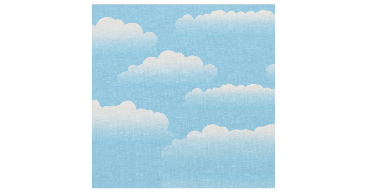 Clouds Fabric Zazzle