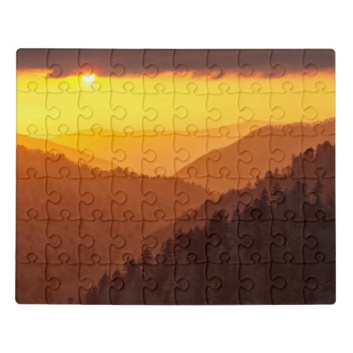 Clouds Fills Valley Tennessee Jigsaw Puzzle