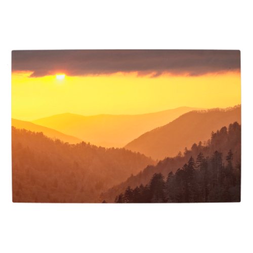 Clouds Fills Valley Tennessee Metal Print