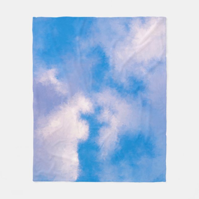 Clouds Fleece Blanket, 50"x60" (Front)