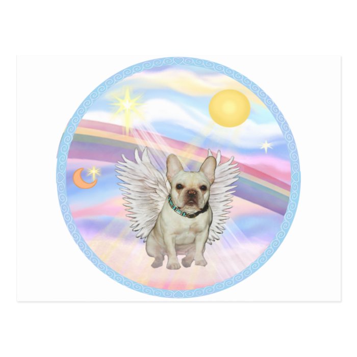 Clouds   French Bulldog Angel Post Cards