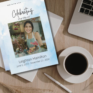 Clouds Funeral Celebration of Life Program