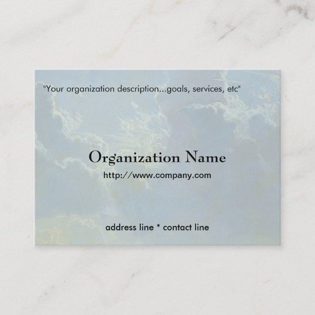 clouds, general business card (Front)