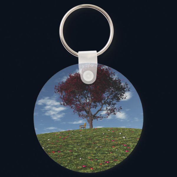 Clouds Go Sailing By Keychain