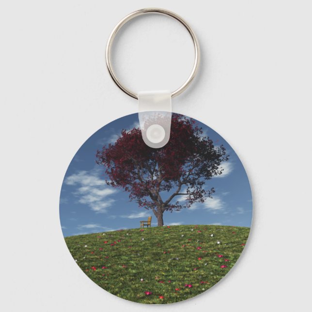 Clouds Go Sailing By Keychain (Front)