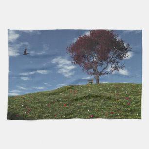 Clouds Go Sailing By Kitchen Towel